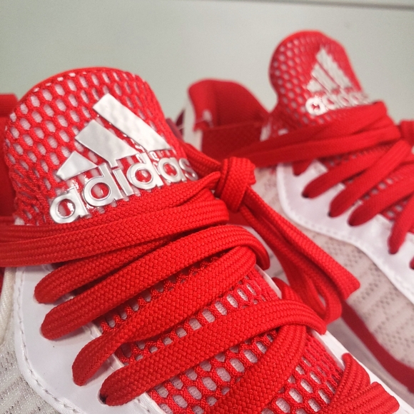 Adidas Icon V Bounce Iced Out EE4130 Red White Baseball Cleats Men 7 Women 8 - Picture 3 of 13